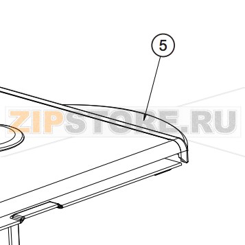 Задняя крышка дверцы принтера Datamax I-4206  Задняя крышка дверцы принтера Datamax I-4206 Запчасть на сборочном чертеже под номером: 5Название запчасти Datamax на английском языке: Cover, Media, Rear