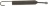 SPRING FOR OVEN DOOR ø 2.8x125 mm