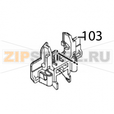 Flap base Sato CT408LX DT Flap base Sato CT408LX DTЗапчасть на деталировке под номером: 103Название запчасти на английском языке: Flap base Sato CT408LX DT.