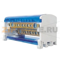 Блок модульный, распределительный, серый CHIKU RBD (80A-100A)-2P-02