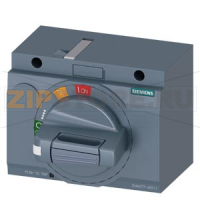 front mounted rotary operator standard IEC IP30/40 accessory for: 3VA6 150/250 3VA5 250 Siemens 3VA9277-0EK11