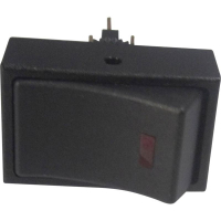 Переключатель автомобильный 12 В/DC, 20 А, 1 x выкл/вкл, красный TRU Components TC-R13-207L-SQ