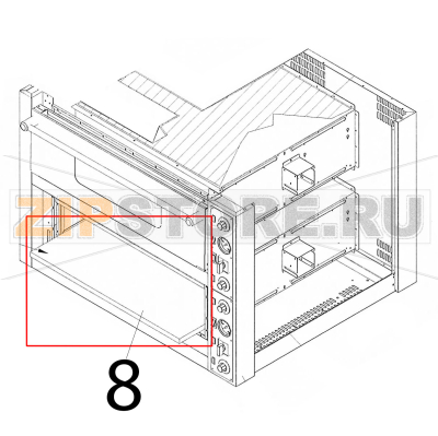 Piana refrattaria GAM MD44 Piana refrattaria GAM MD44Запчасть на деталировке под номером: 8