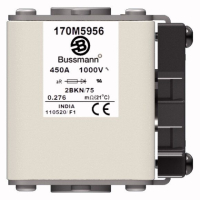 Предохранитель, 450 A, AC 1000 В, 150 кА, size 2, 59x77x75 мм, aR, IEC UL Eaton FUSE 450A 1000