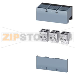 wire connector for 4 cables; with control wire tap 3 pcs. accessory for: 3VA55/3VA65/3VA66 Siemens 3VA9673-0JC43 