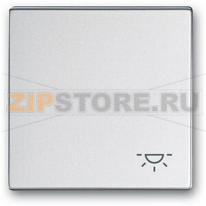 Клавиша выключателя c символом &quot;Свет&quot;, серебристый алюминий ABB 2CKA001751A3188 