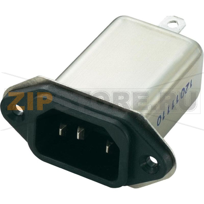 Фильтр сетевой 250 В/AC, 6 A, 0.7 мГн, 58x52.3x25.25 мм, 1 шт Yunpen YB06A1-B 