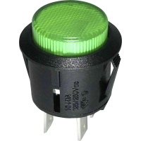 Кнопка 250 В/AC, 1.5 А, 1 x выкл/вкл, с фиксацией, 1 шт TRU Components TC-R13-523BL-05GN