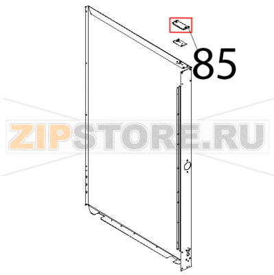 Piastrina coprifori Unox XBC 804 Piastrina coprifori Unox XBC 804Запчасть на деталировке под номером: 85