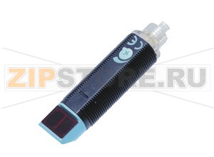 Диффузный датчик Diffuse mode sensor GLK18-8-400-S/25/161/166 Pepperl+Fuchs Описание оборудованияDiffuse mode sensor, M18 threaded housing design, plastic housing, side optical face, 400&nbspmm detection range, red light, light on, AC/DC version, NPN-FET output, micro plug
