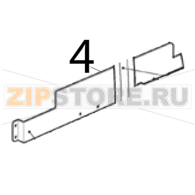 Bracket Scotsman AF 124 Bracket Scotsman AF 124Запчасть на деталировке под номером: 4