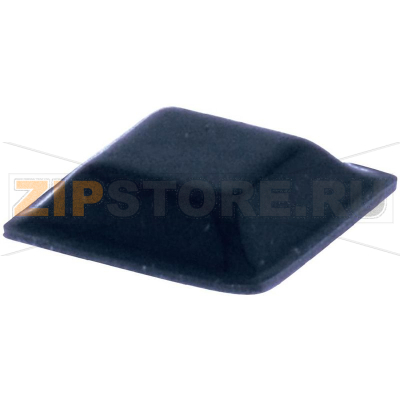 Ножка приборная 12.7х12.7х3.1 мм, клейкая, черная, 1 шт Toolcraft PD2127SW 