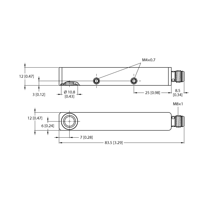 Датчик ультразвуковой Turck RU40L-Q12S-UN8X-V1141 