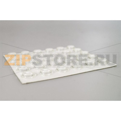 Набор резиновых ножек 12.7х3.5 мм, клейкие, прозрачные, 60 шт Toolcraft 2125C60-C 