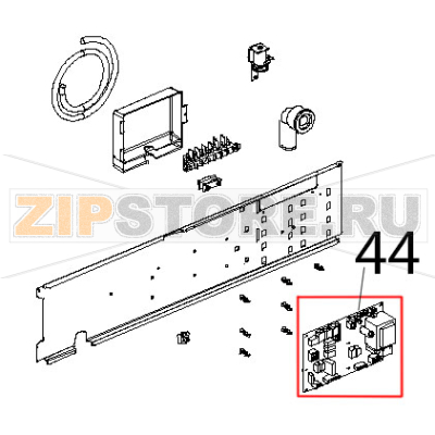 Scheda potenza C.T. 230 V, 50/60 Hz Unox XBC 604P Scheda potenza C.T. 230 V, 50/60 Hz Unox XBC 604PЗапчасть на деталировке под номером: 44