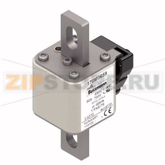 Предохранитель, 50 A, AC 690 В, 200 кА, size 1, 45x59x110 мм, aR, IEC UL Eaton FUSE 50A 690V 