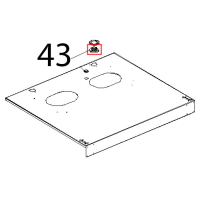 Guarnizione camino silicone nero Unox XBC 815G