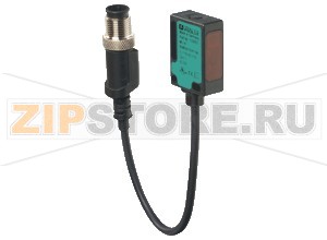Диффузный датчик Diffuse mode sensor  ML7-8-200/25/103/115b Pepperl+Fuchs Описание оборудованияDiffuse mode sensor, miniature design, 200 mm adjustable detection range, red light, light on, PNP output, fixed cable with M12 plug