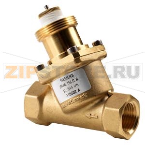 VPI46.15L0.6 - Комбиклапан, PN25, DN15, 100575 л/ч Siemens VPI46.15L0.6 