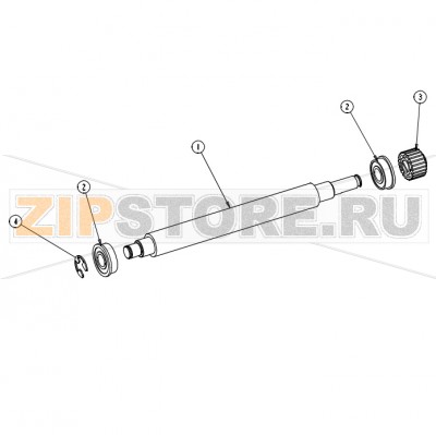 Резиновый ролик в сборе Datamax A-4310 RH Резиновый ролик в сборе Datamax A-4310 RH (для моделейй с этикеткой без подложки)Запчасть на сборочном чертеже под номером: 1Название запчасти Datamax на английском языке: Platen Roller Assembly, Linerless Models only