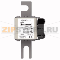 Предохранитель, 100 A, AC 690 В, 200 кА, DIN 1, 45x59x104 мм, aR, DIN, IEC Eaton FUSE 100A 690V