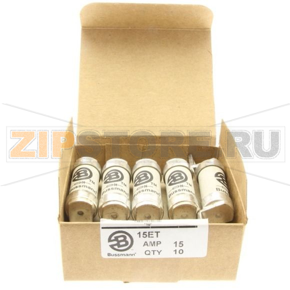 Предохранитель, 15 A, AC 690 В, DC 500 В, 200 кА, BS88, 19x77 мм, aR, BS Eaton 15A 690V AC TYPE T 