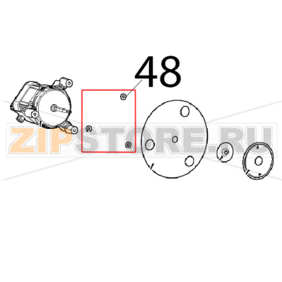Rondella piana 13x5.5x0.8 carbografite Unox XFT 110 Rondella piana 13x5.5x0.8 carbografite Unox XFT 110Запчасть на деталировке под номером: 48