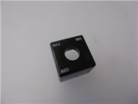TASTO FORATO NERO 23,5x23,5 mm