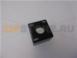 TASTO FORATO NERO 23,5x23,5 mm 