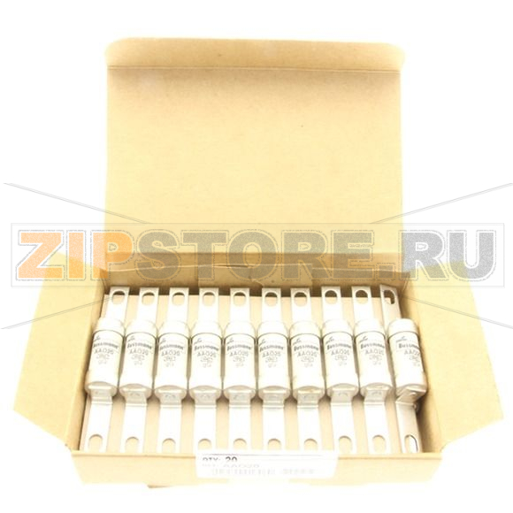 Предохранитель, 2 A, AC 550 В, 80 кА, BS88/A2, 14x85 мм, gL/gG, BS Eaton 2A 550V AC BS88 gG FUSE 