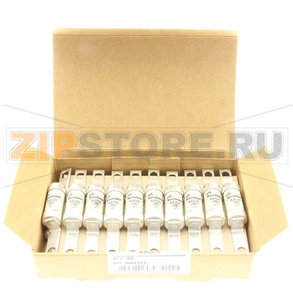 Предохранитель, 2 A, AC 550 В, 80 кА, BS88/A2, 14x85 мм, gL/gG, BS Eaton 2A 550V AC BS88 gG FUSE 