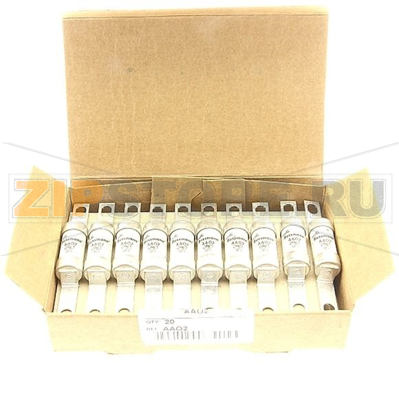 Предохранитель, 2 A, AC 550 В, 80 кА, BS88/A2, 14x85 мм, gL/gG, BS Eaton 2A 550V AC BS88 gG FUSE 