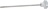 BLADE COVER TIE ROD 182 mm PITCH M6