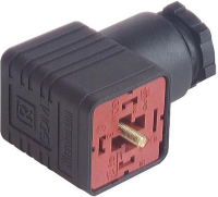 Разъем питания прямоугольный, 2+PE Hirschmann GDM 2012 J BLACK (UNASSEMBLED)