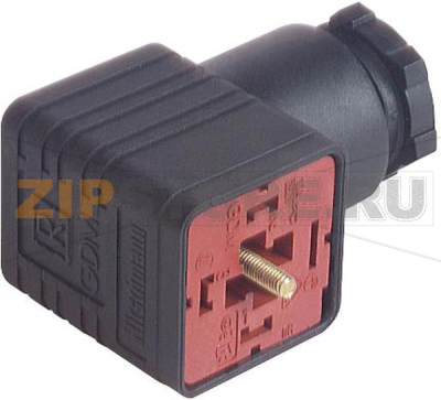 Разъем питания прямоугольный, 2+PE Hirschmann GDM 2012 J BLACK (UNASSEMBLED) 