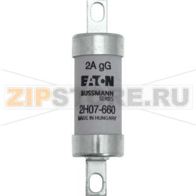Предохранитель, 2 A, AC 660 В, DC 250 В, 80 кА, BS88/A2, 22x82 мм, gL/gG, BS Eaton 2AMP 660V AC/ 