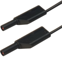 Провод испытательный 0.5 м, 16 A, 1000 В/AC/DC, черный Hirschmann 934168100