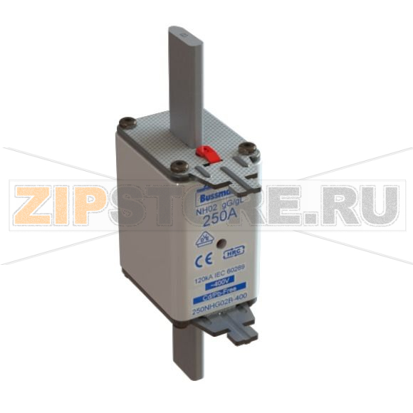 Предохранитель, 125 A, AC 400 В, 120 кА, NH02, gL/gG, IEC Eaton NH FUSE 125A 400V GG/GL SIZE 02 