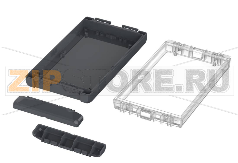 Корпус, 231x125x40 мм, поликарбонат UL 94 V0, прозрачная крышка Bopla B 221304 PC-V0-G 7024 