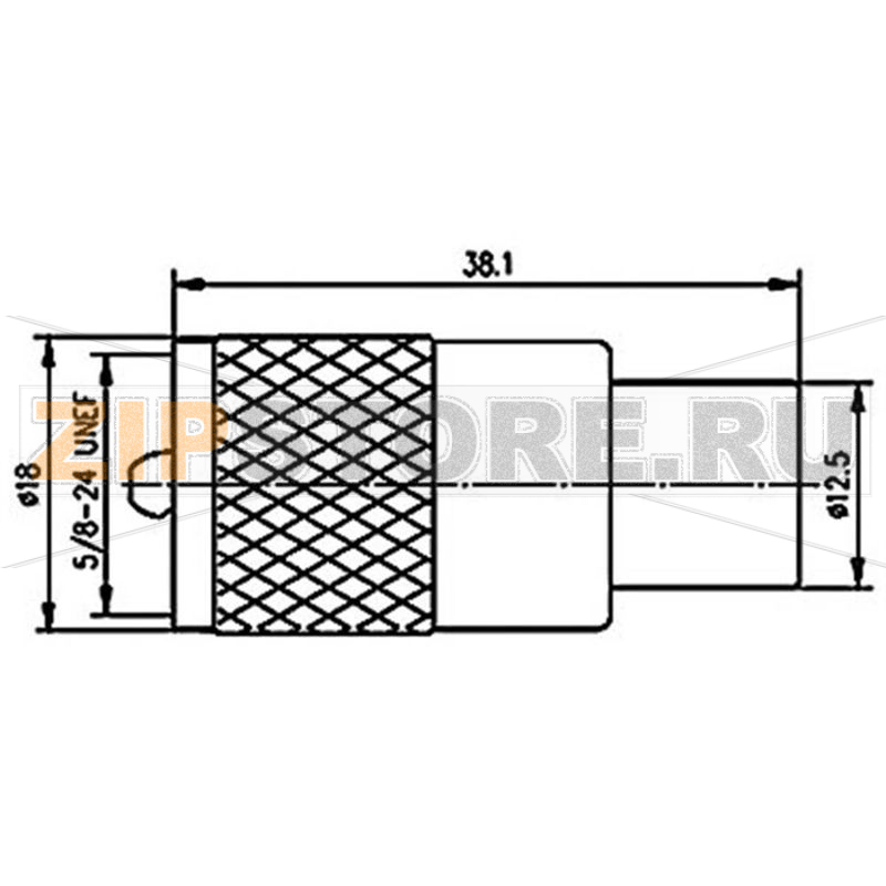 Разъем UHF, 50 Ом, 1 шт Telegärtner J01040B0604 