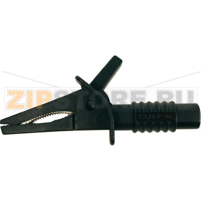 Зажим крокодил, 4 мм, CAT II 1000 В, CAT III 600 В, черный, 1 шт, CRC/01 Cliff FCR7940 
