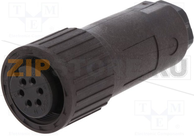 Разъем круглый 10 А, 50 В, IP67, 6 контактов Hirschmann CM 06 EA 14S-6 S 