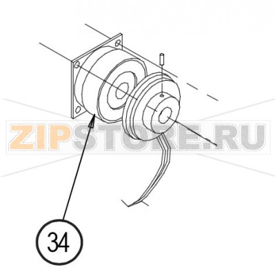 Тормоза 24 Volt Datamax W-6308 Тормоза 24 Volt Datamax W-6308Запчасть на сборочном чертеже под номером: 34Количество запчастей в комплекте: 1Название запчасти Datamax на английском языке: Brake, 24 Volt  