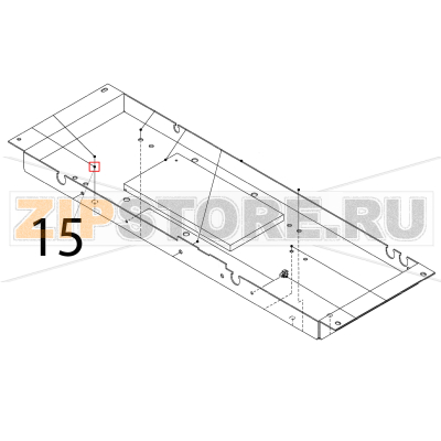 Washer Hoshizaki IM-65NE-25 Washer Hoshizaki IM-65NE-25Запчасть на деталировке под номером: 15