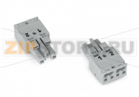 Разъем; 2-пол.; Код. B; 4,00 mm; серые Wago 770-242/060-000