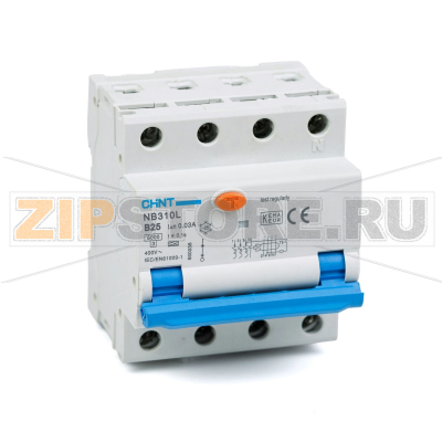 Дифавтомат 25 А, 30 мА, 6 кА Chint NB310L 