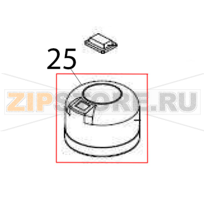 Small hood motor cover Vema FL 2005 Small hood motor cover Vema FL 2005Запчасть на деталировке под номером: 25