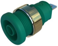 Разъем лабораторный 25 А, 1 кВ, зеленый Hirschmann SEB 2610 F4,8 NI GREEN