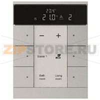 Регулятор комнатной температуры ведомый, 6-клавишный, SBS/U6.0.1-83, серебристый алюминий ABB 2CKA006330A0038