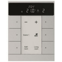 Регулятор комнатной температуры ведомый, 6-клавишный, SBS/U6.0.1-83, серебристый алюминий ABB 2CKA006330A0038